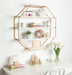 Accent Shelf White Gold 30.5x31 5