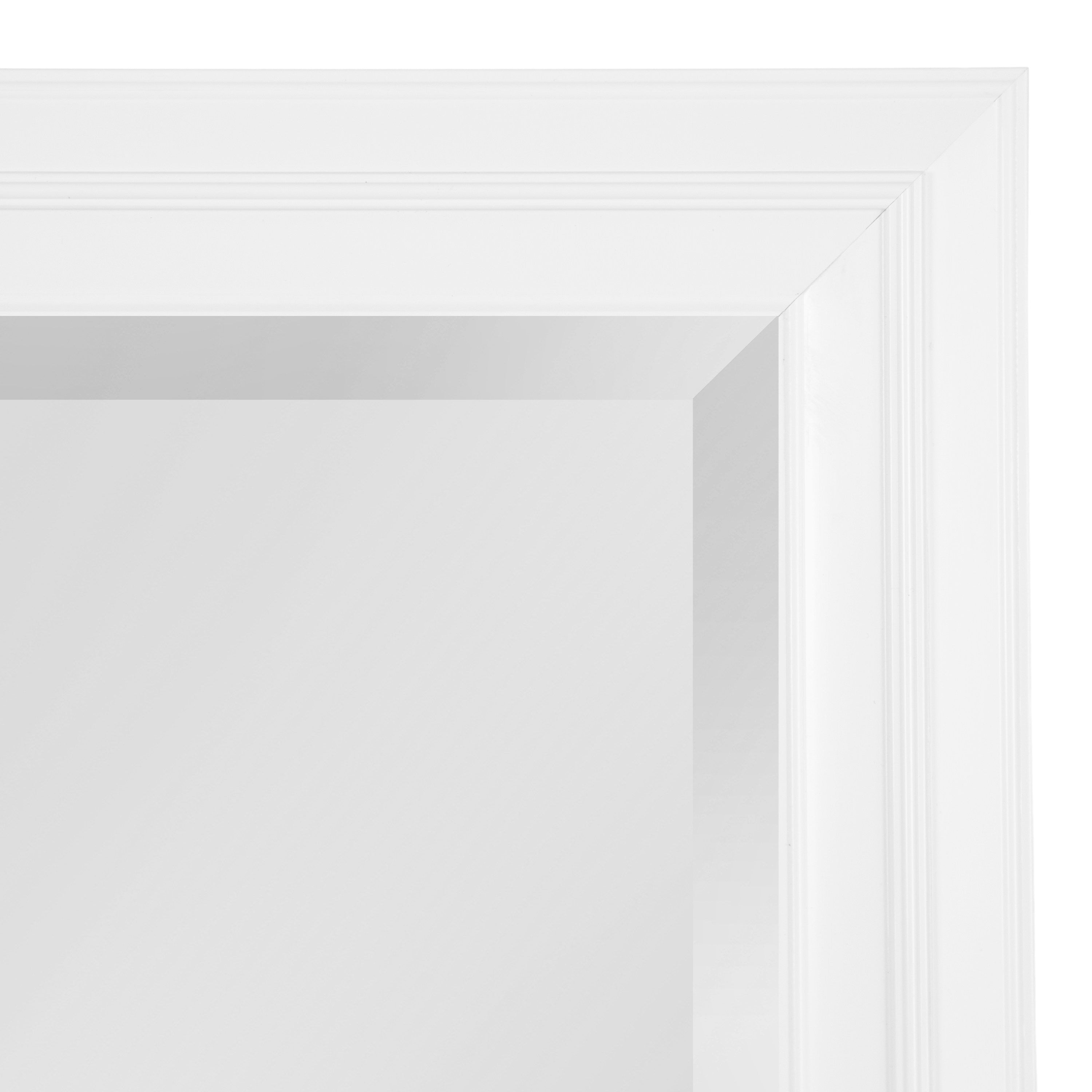 Rectangle Mirror White 24x34 3