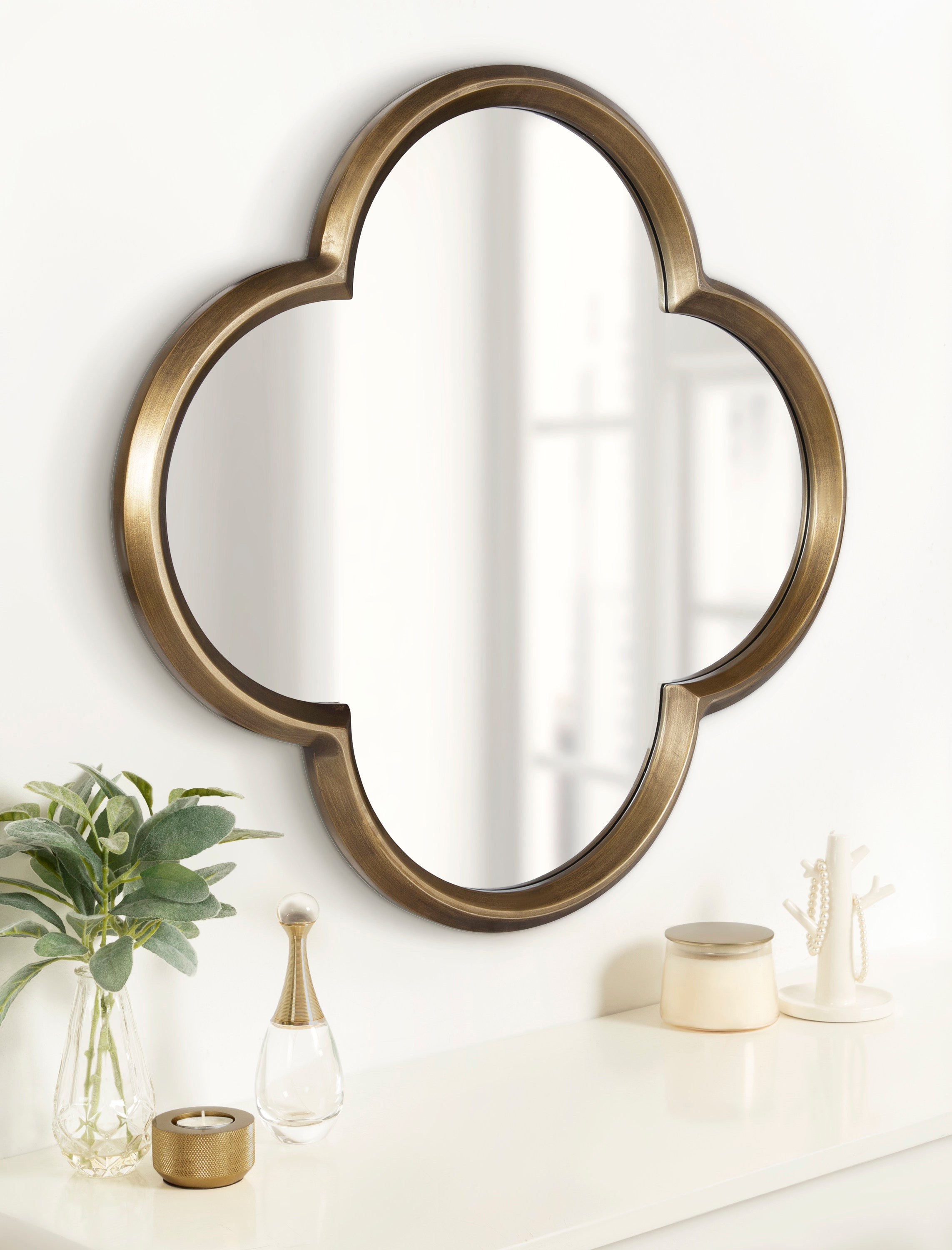 Krisi Scalloped Framed Wall Mirror