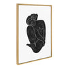 Sylvie Figurine Black Framed Canvas by Alexander Ginzburg