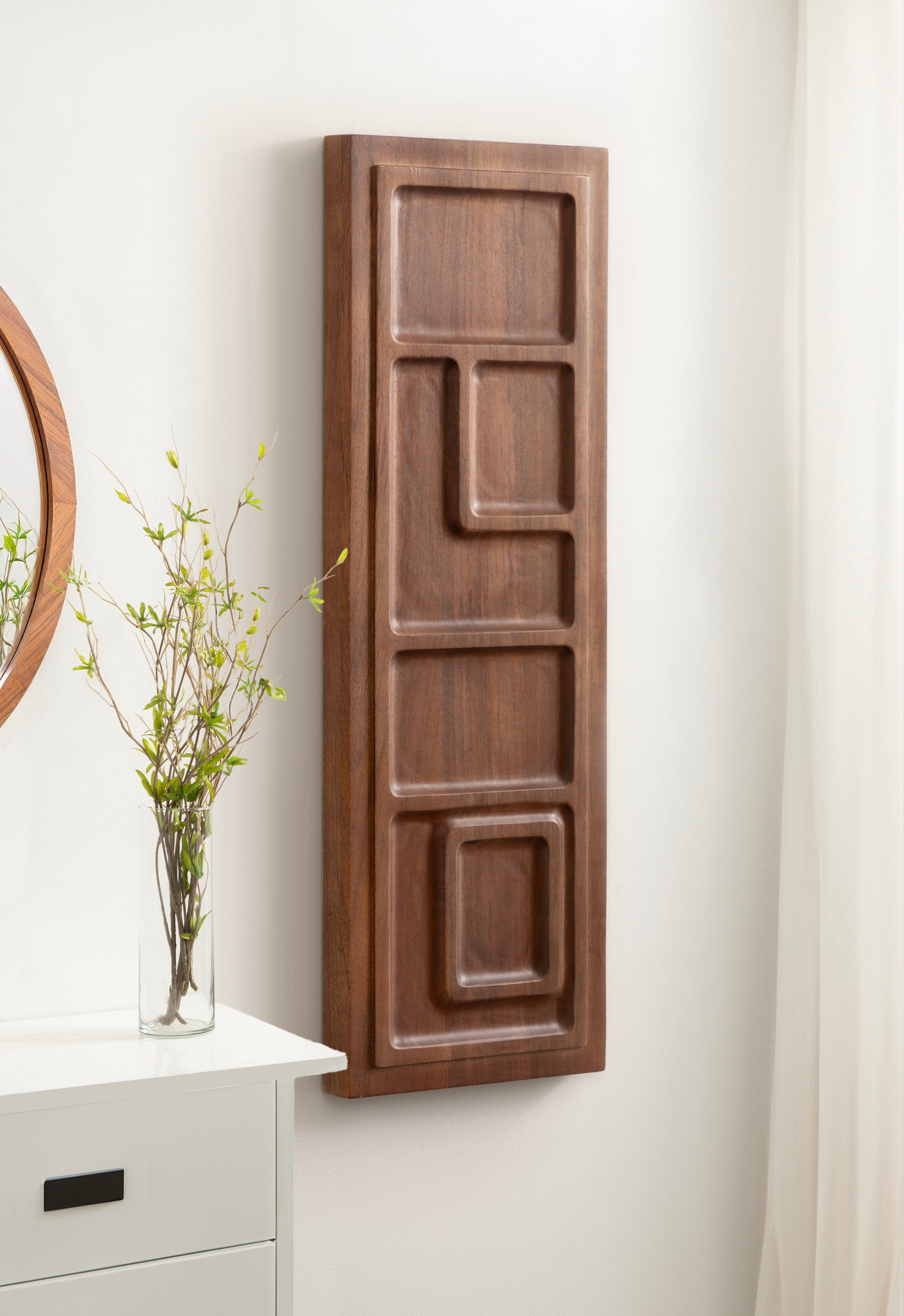 Plaque Walnut Brown 13x36 6