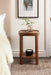 Side Table Walnut Brown 16x16x24 7