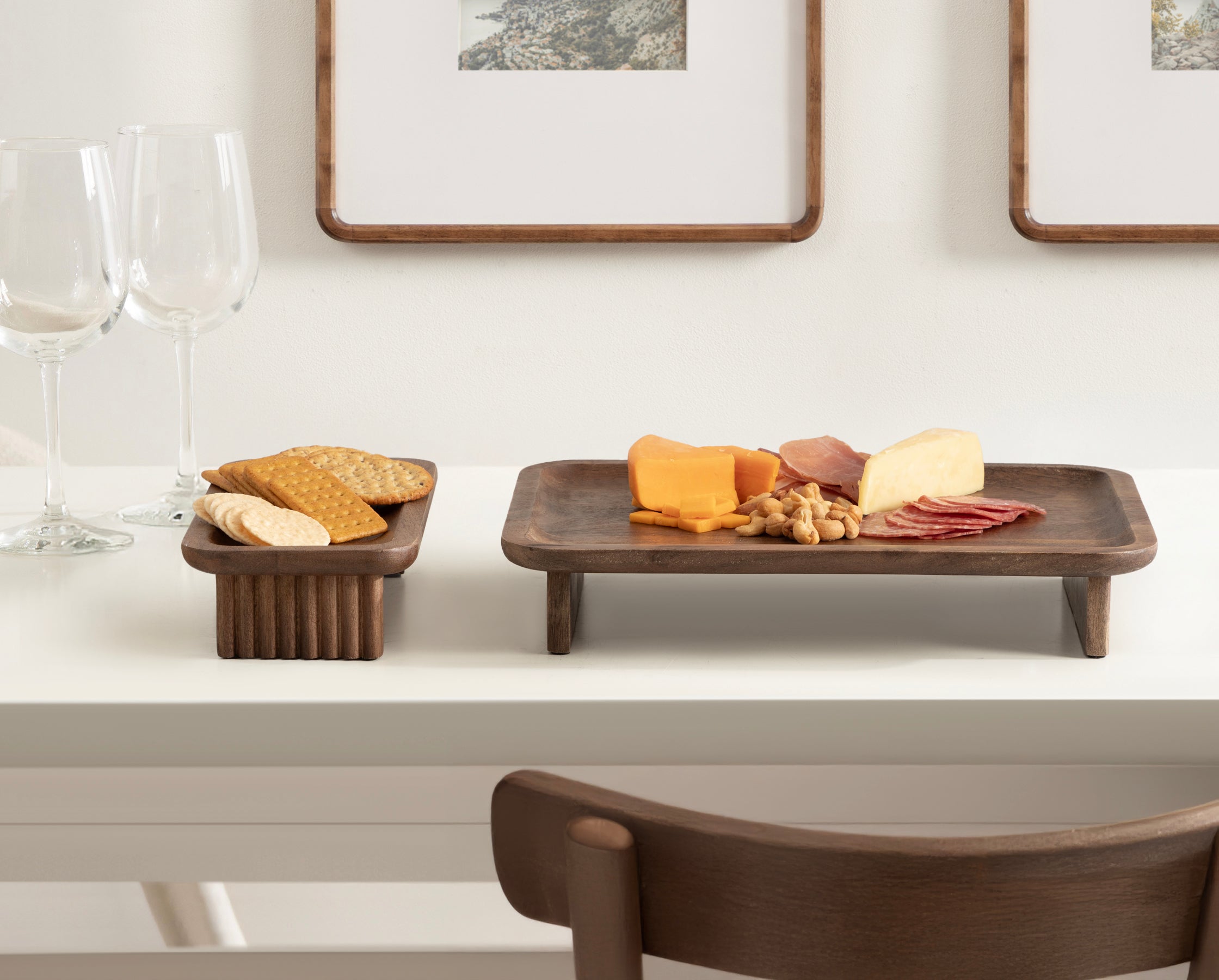 Risecroft Ribbed Tray Set