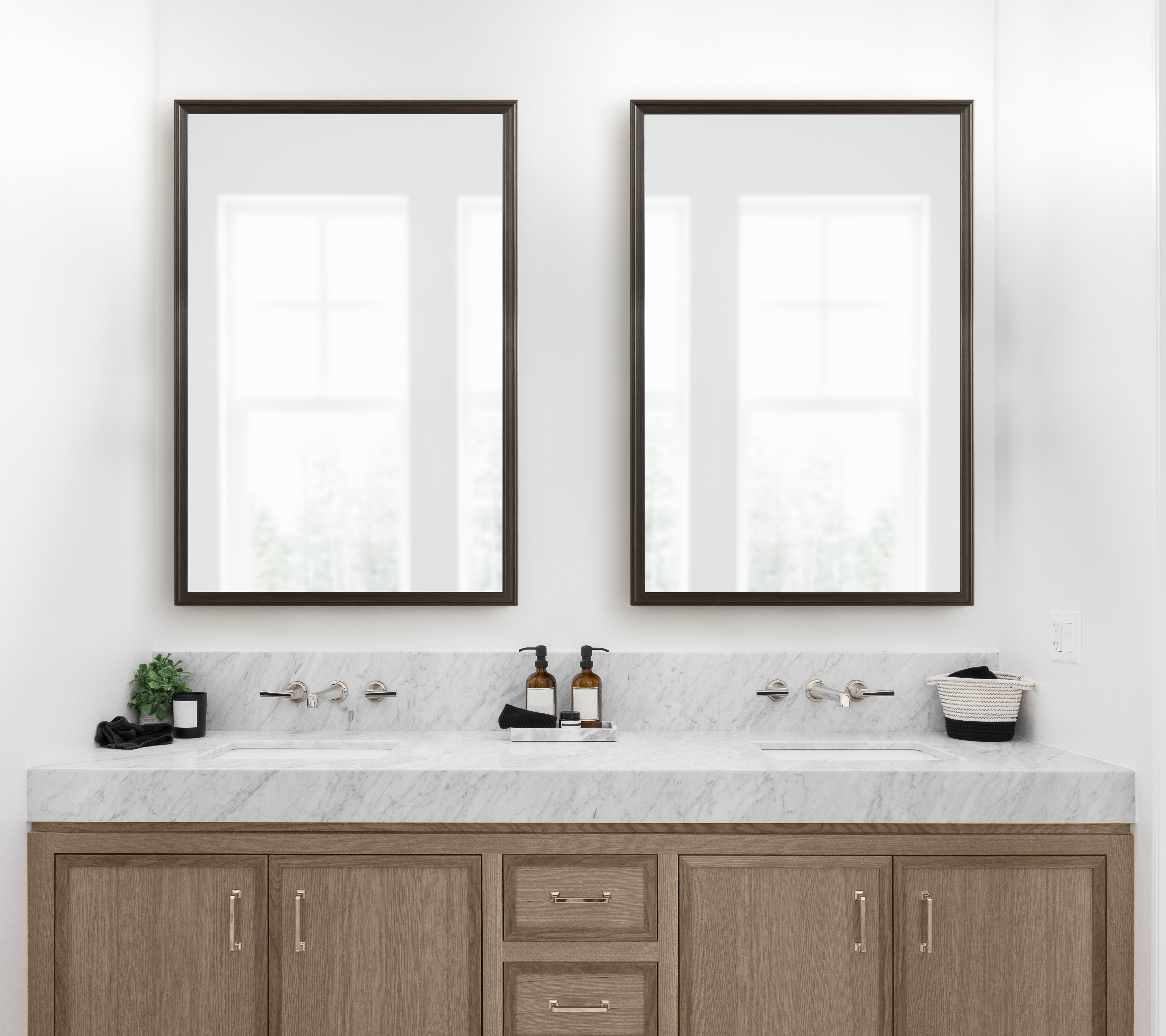 Rectangle Mirror Pewter 26x38 7