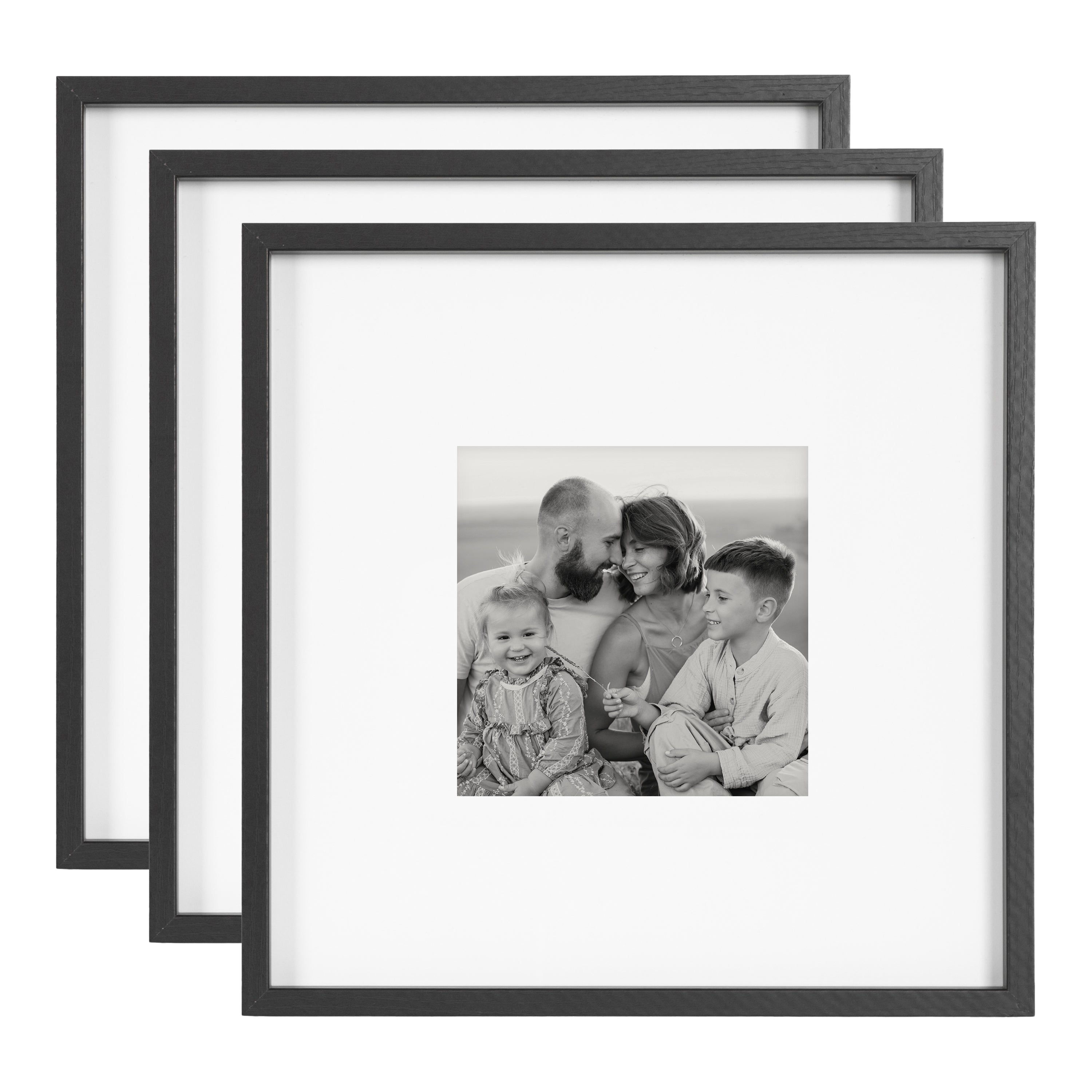 Wall Frame 16x16 matted to 8x8 Black 1