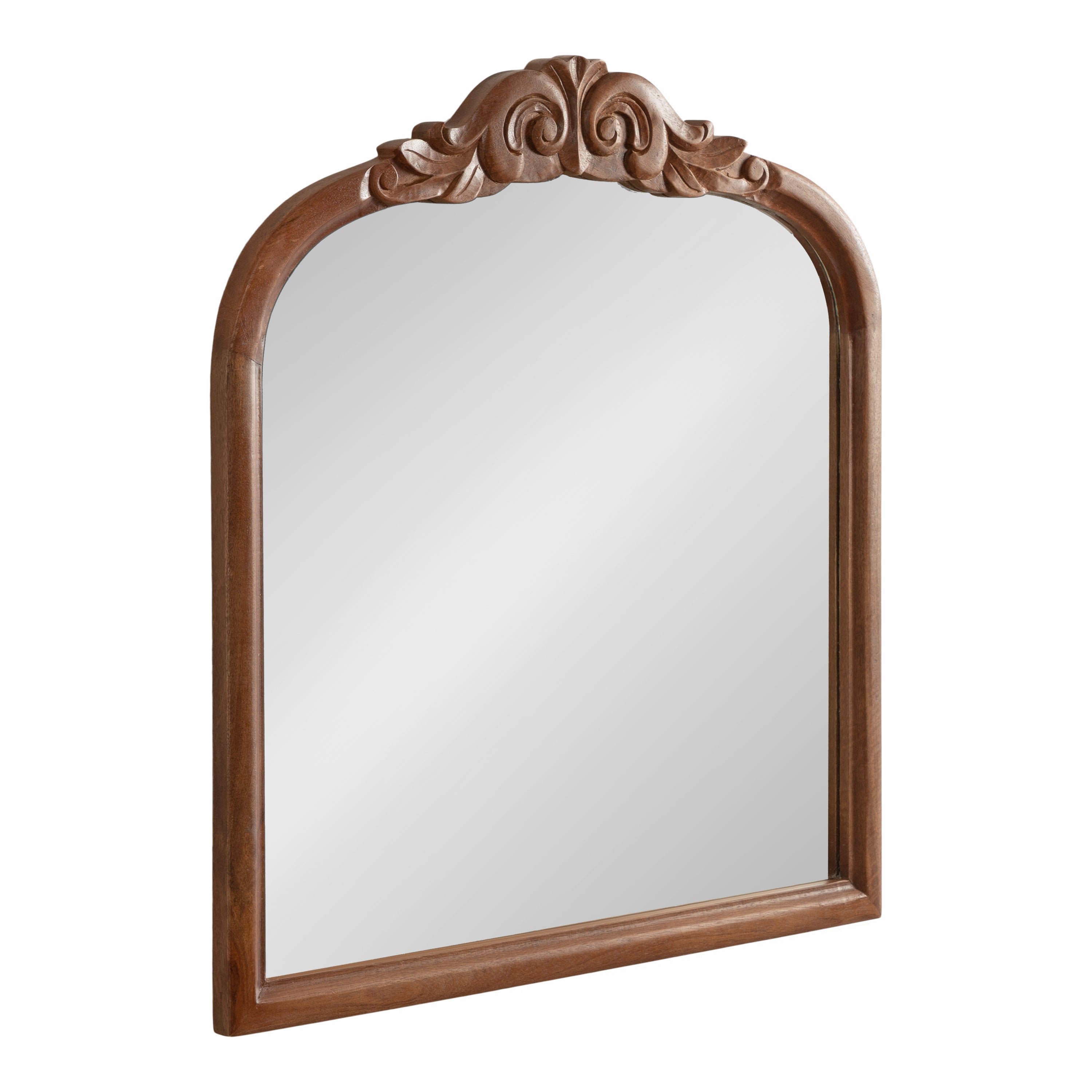 Arch Mirror Walnut Brown 28x30 1