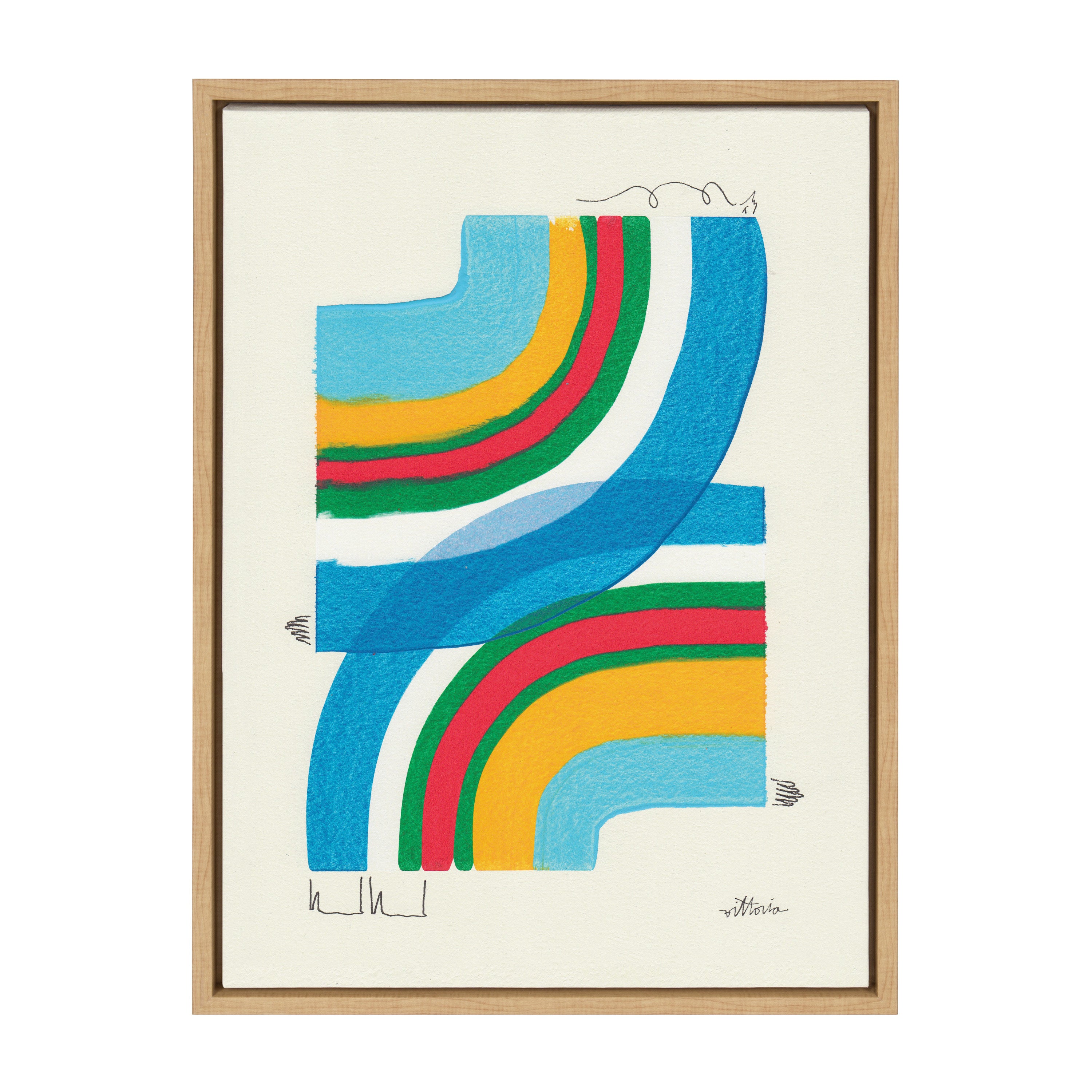 Sylvie A Plan For Myself Framed Canvas by Amber Vittoria