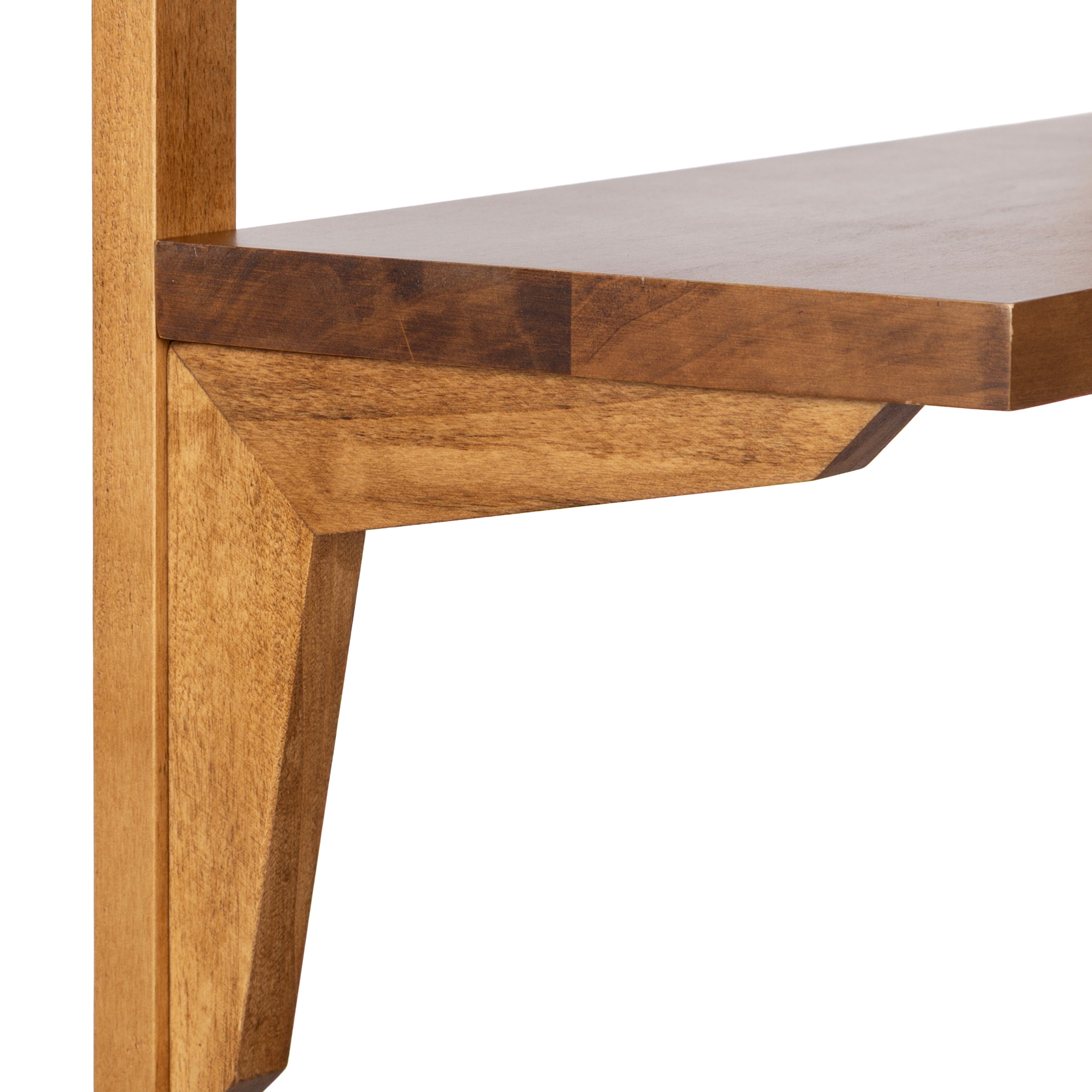 Accent Shelf Rustic Brown 18x9x32 3