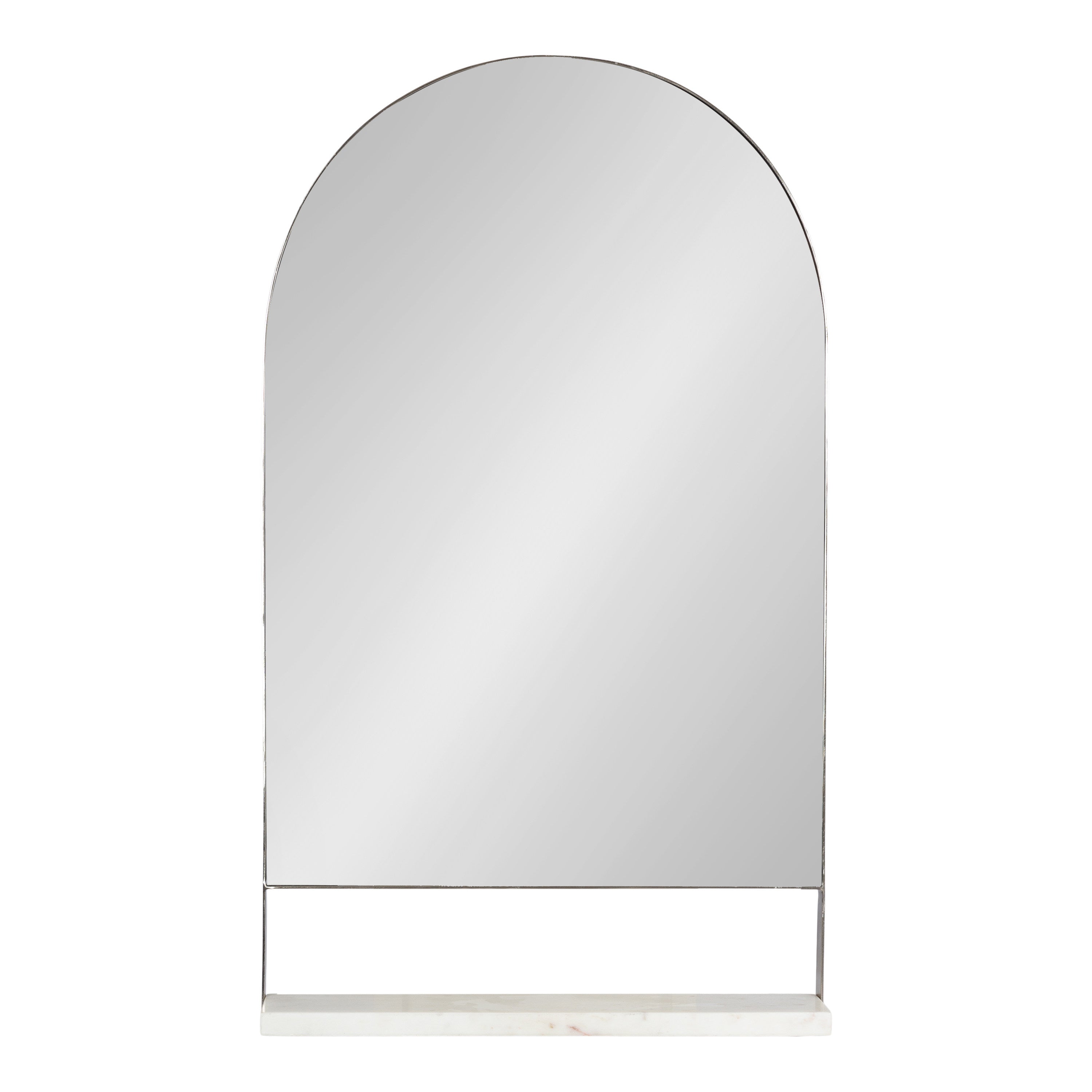 Chadwin Arch Wall Mirror with Shelf