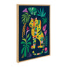 Sylvie Tiger in the Forest Framed Canvas by Rachel Lee