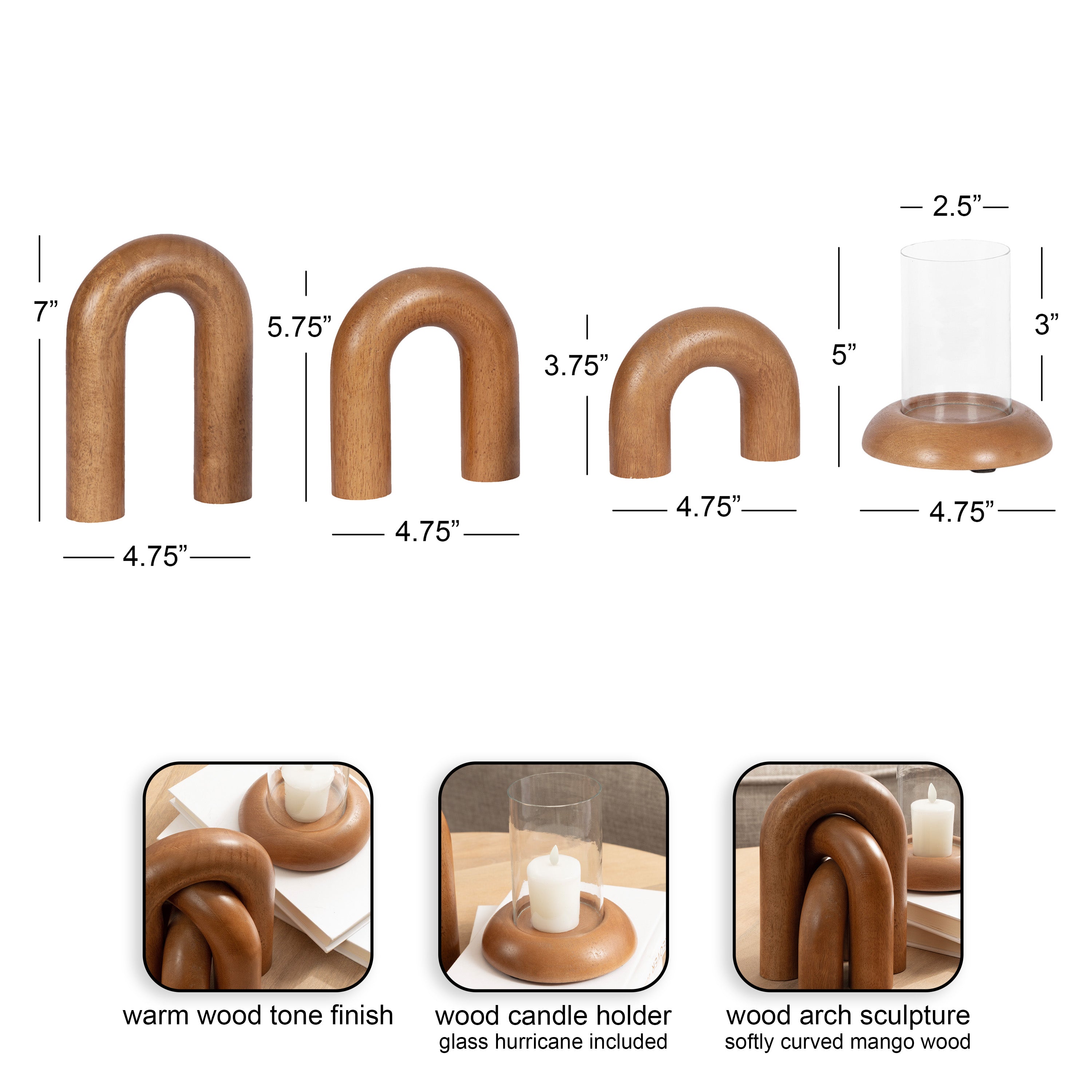 Decorative Accessory Set 2 Piece Natural 2