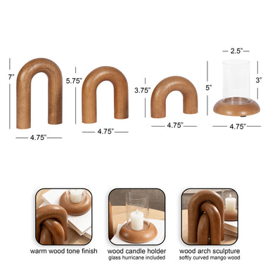 Decorative Accessory Set 2 Piece Natural 2