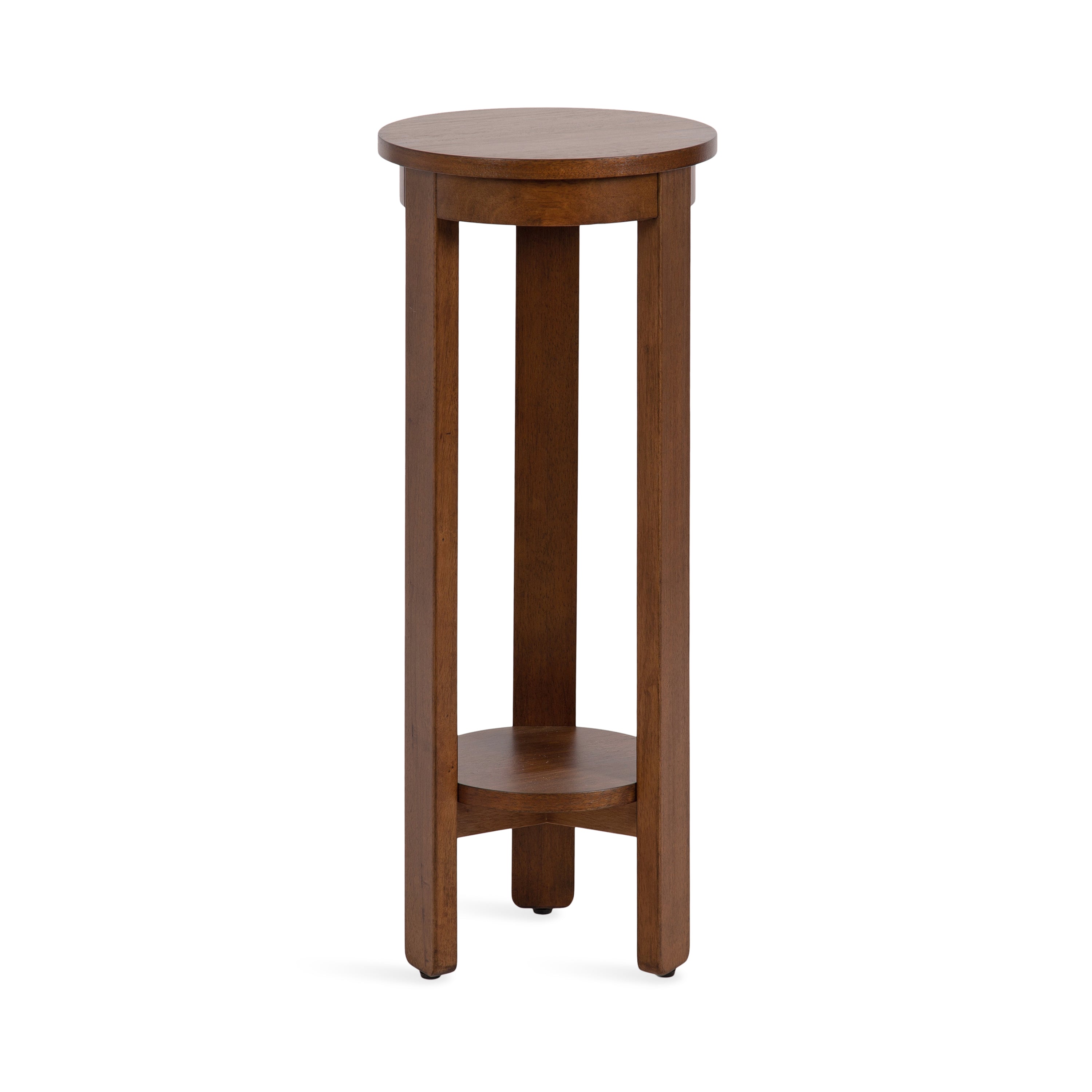Side Table Walnut Brown 12x12x30 1