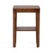 Side Table Walnut Brown 16x10x25 5