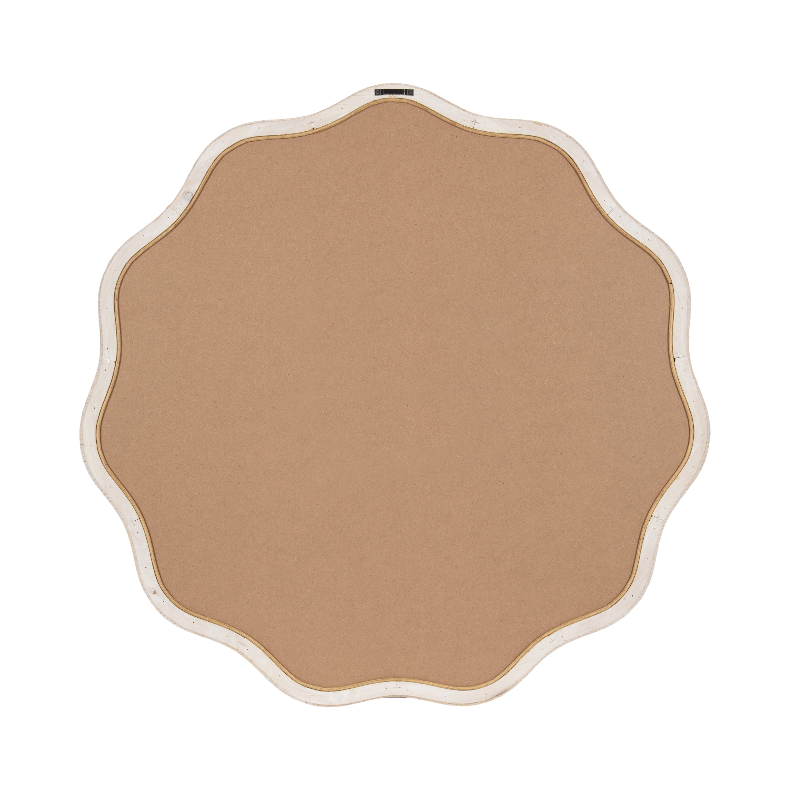 Scallop Mirror 32x32 White 4