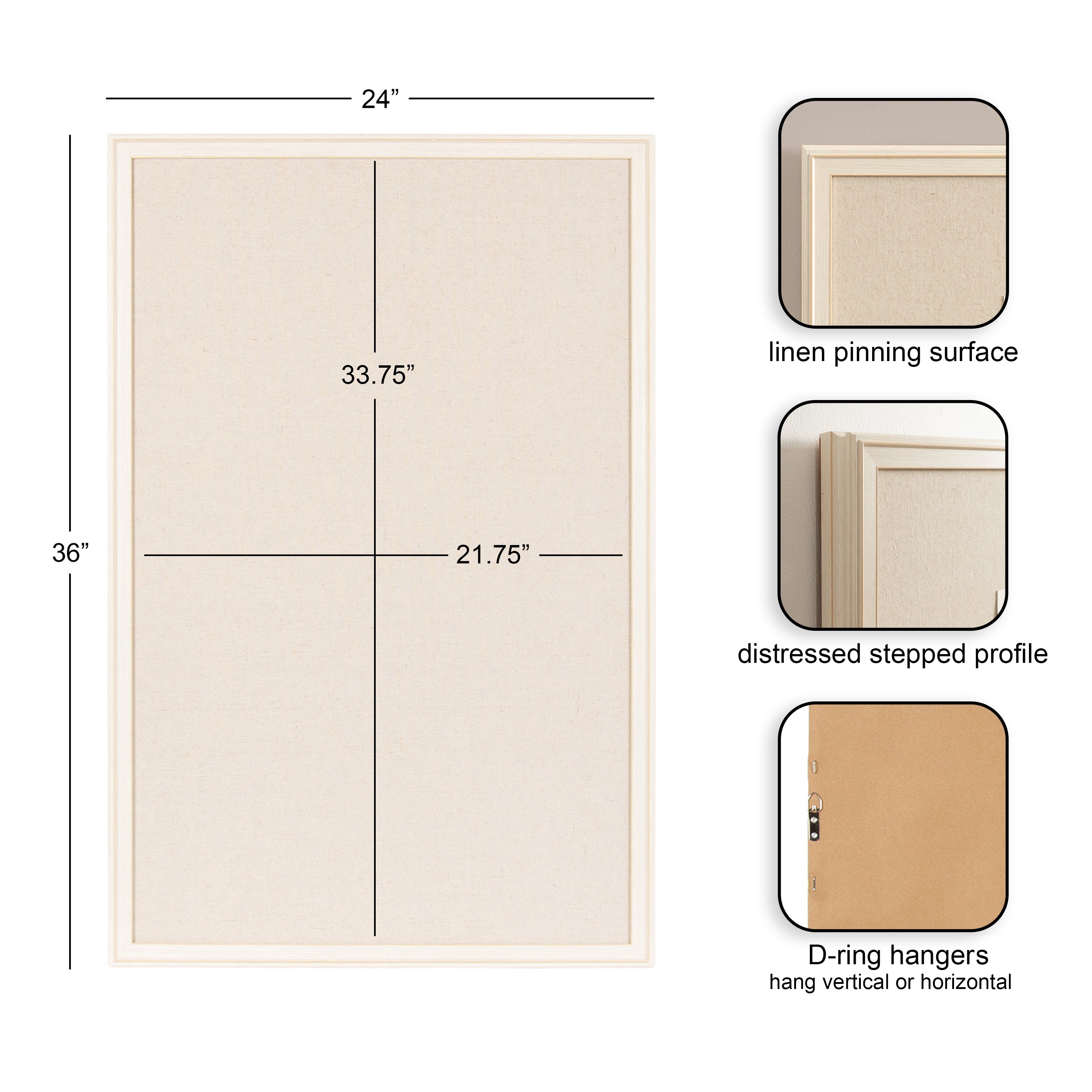 Pinboard 24x36 White 2