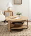 Coffee Table Natural Beige 34x34x17 7