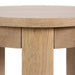 Side Table Natural Beige 12x12x30 3