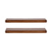 Floating Shelf Walnut Brown 2 Piece 24 inch 5
