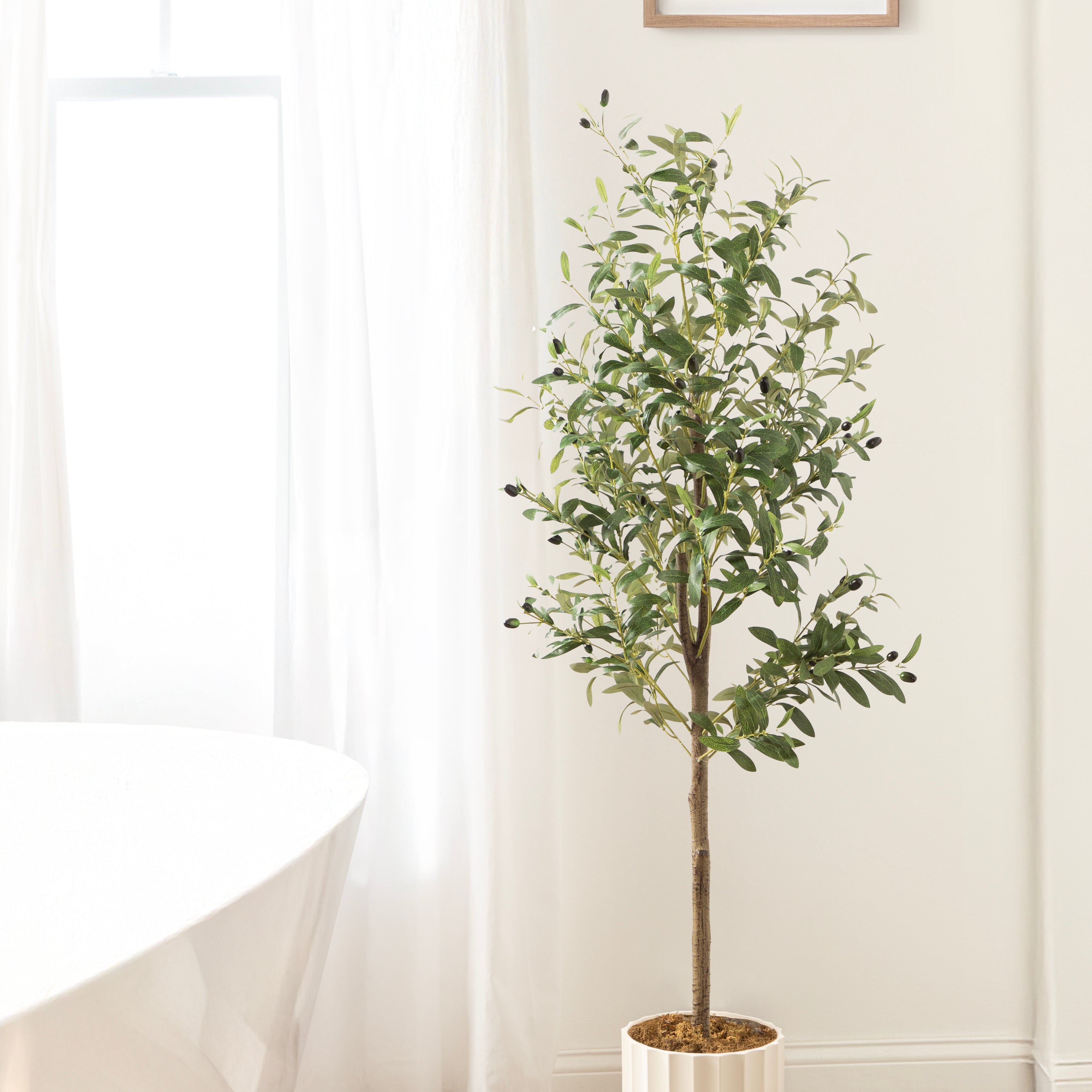 Faux Tree 5' White 7