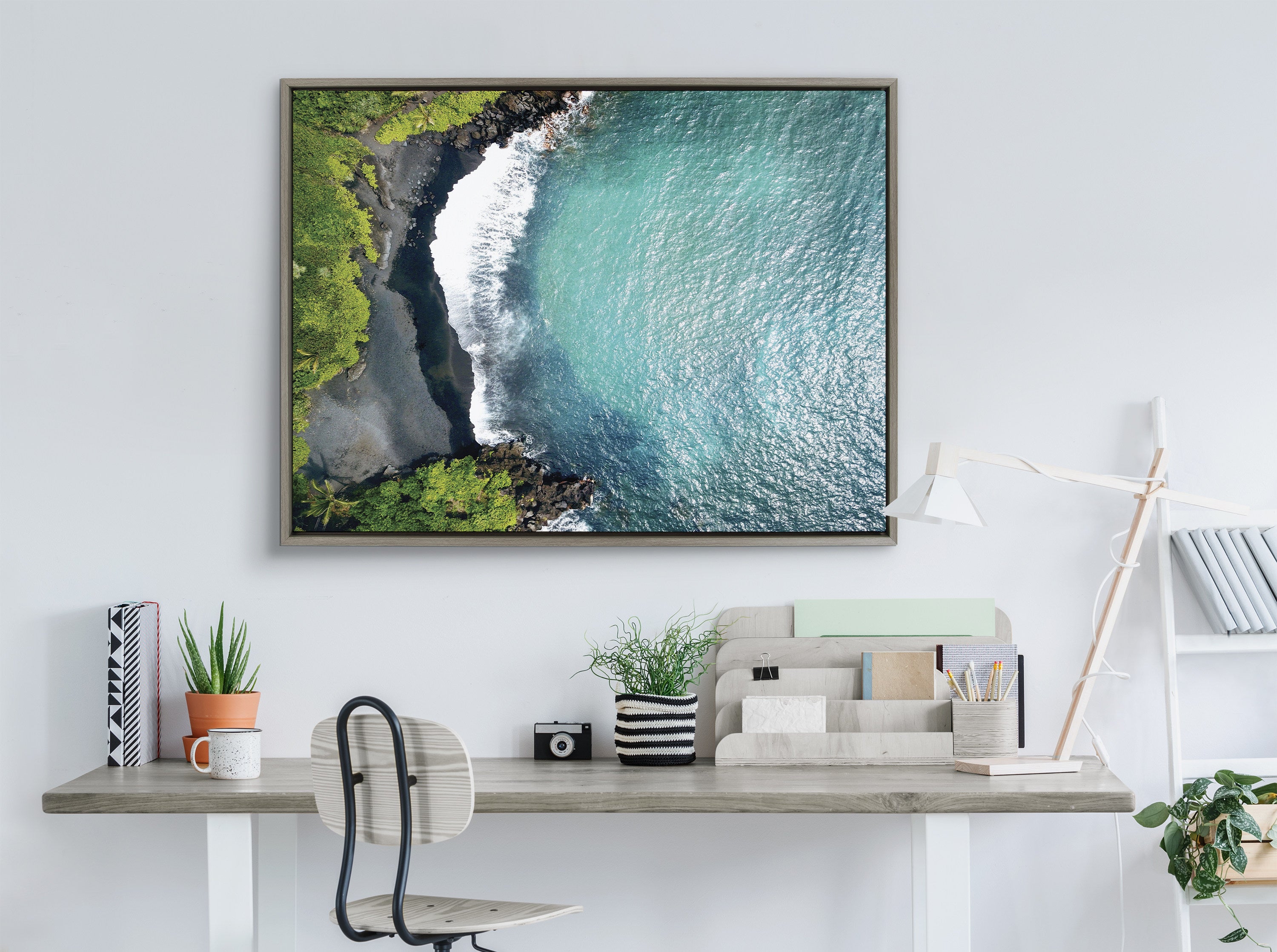 Framed Canvas Sylvie Graywash 28x38 7