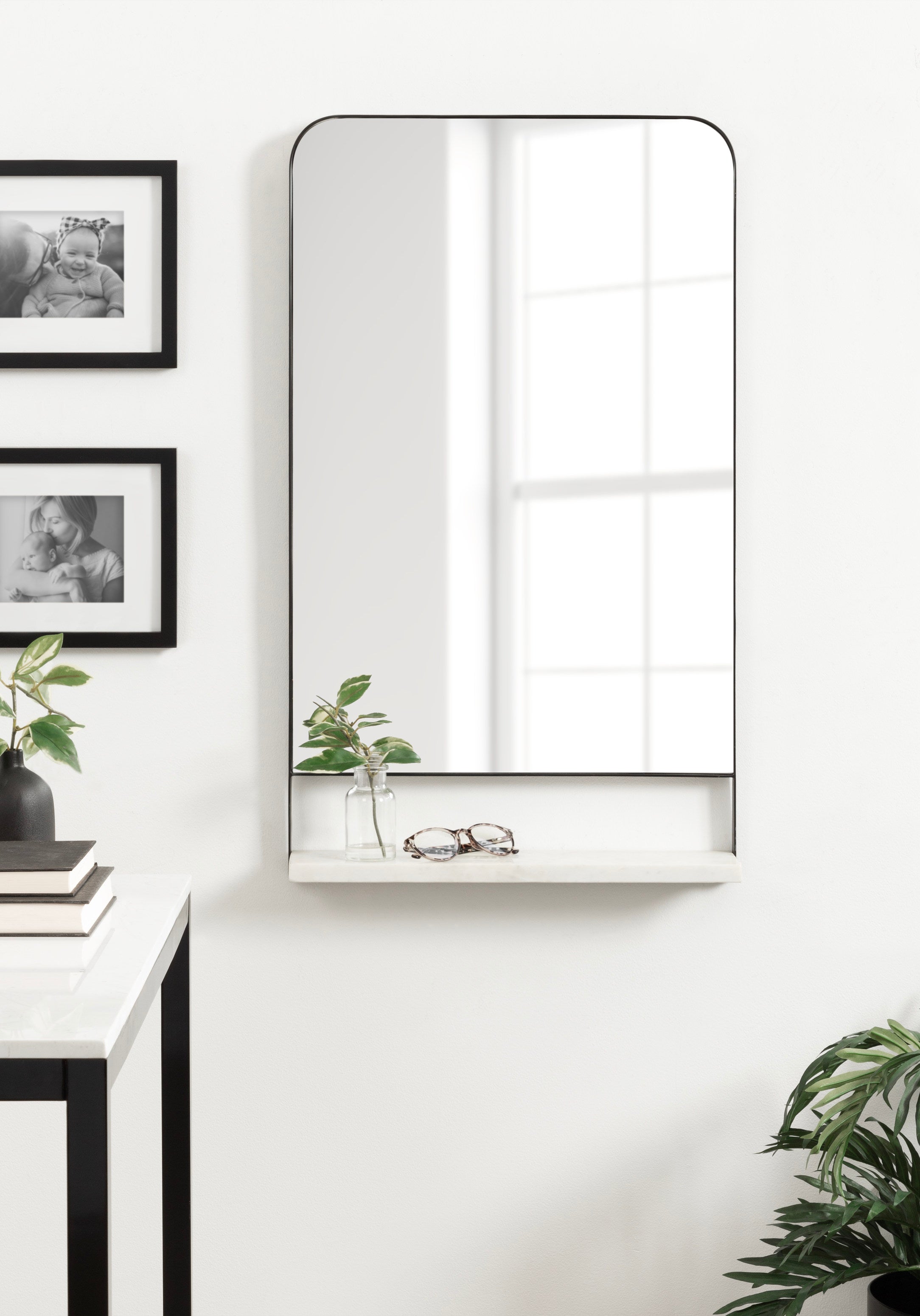 Functional Mirror Black 20x34 6