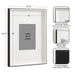 Wall Frame 16x20 matted to 8x10 Black White 2