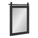 Rectangle Mirror Black 18x26 1