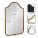 Arch Mirror 24x36 Gold 2