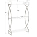Accent Shelf 18x7x28 Silver White 2
