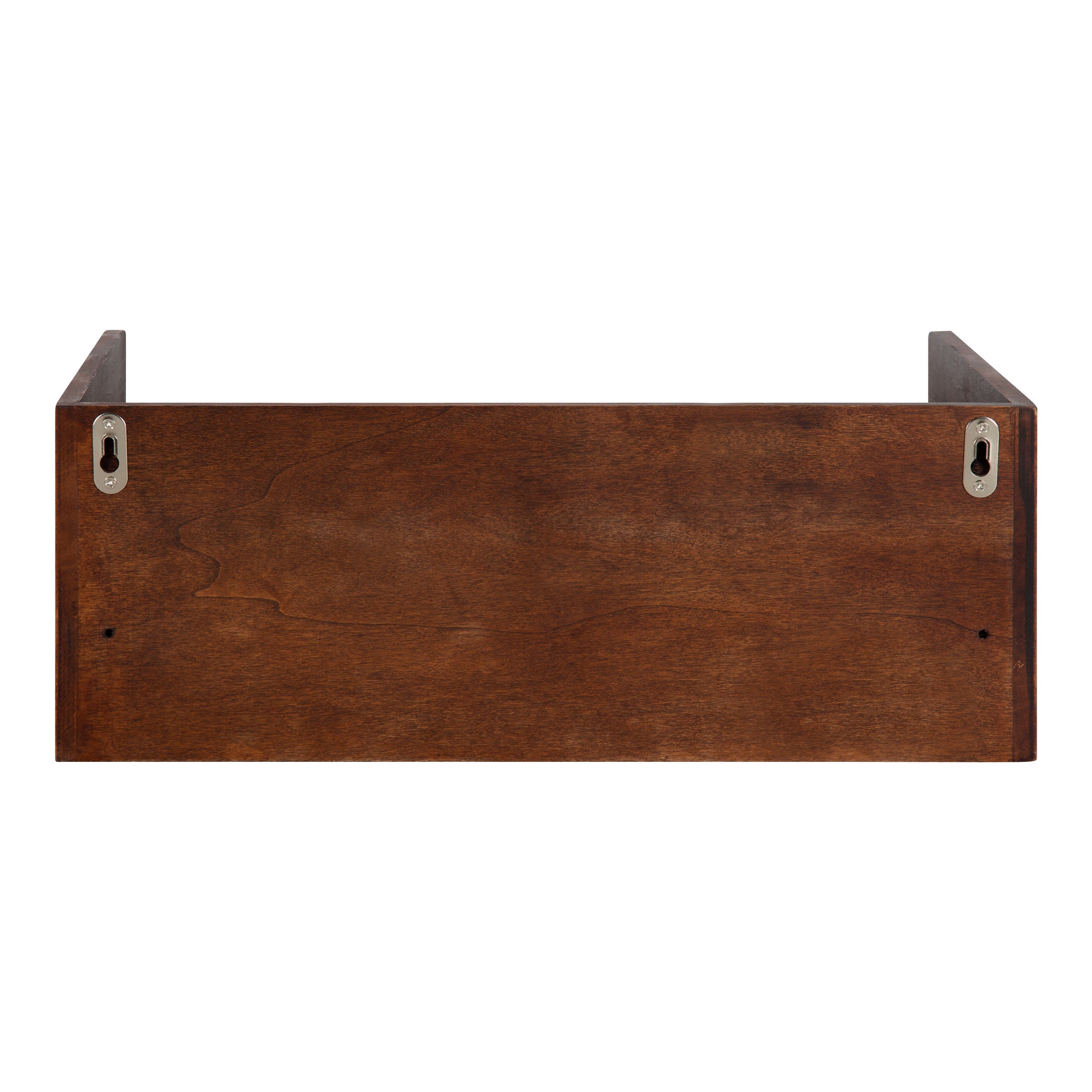 Floating Side Table Dark Brown 18x12x7 6