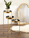 Plant Stand Navy Blue Gold 16x21x30 5