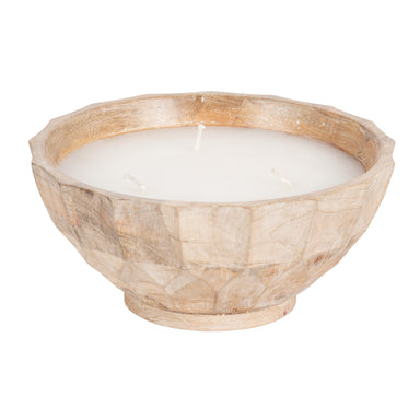 Candle Natural Beige 8" Diameter 1