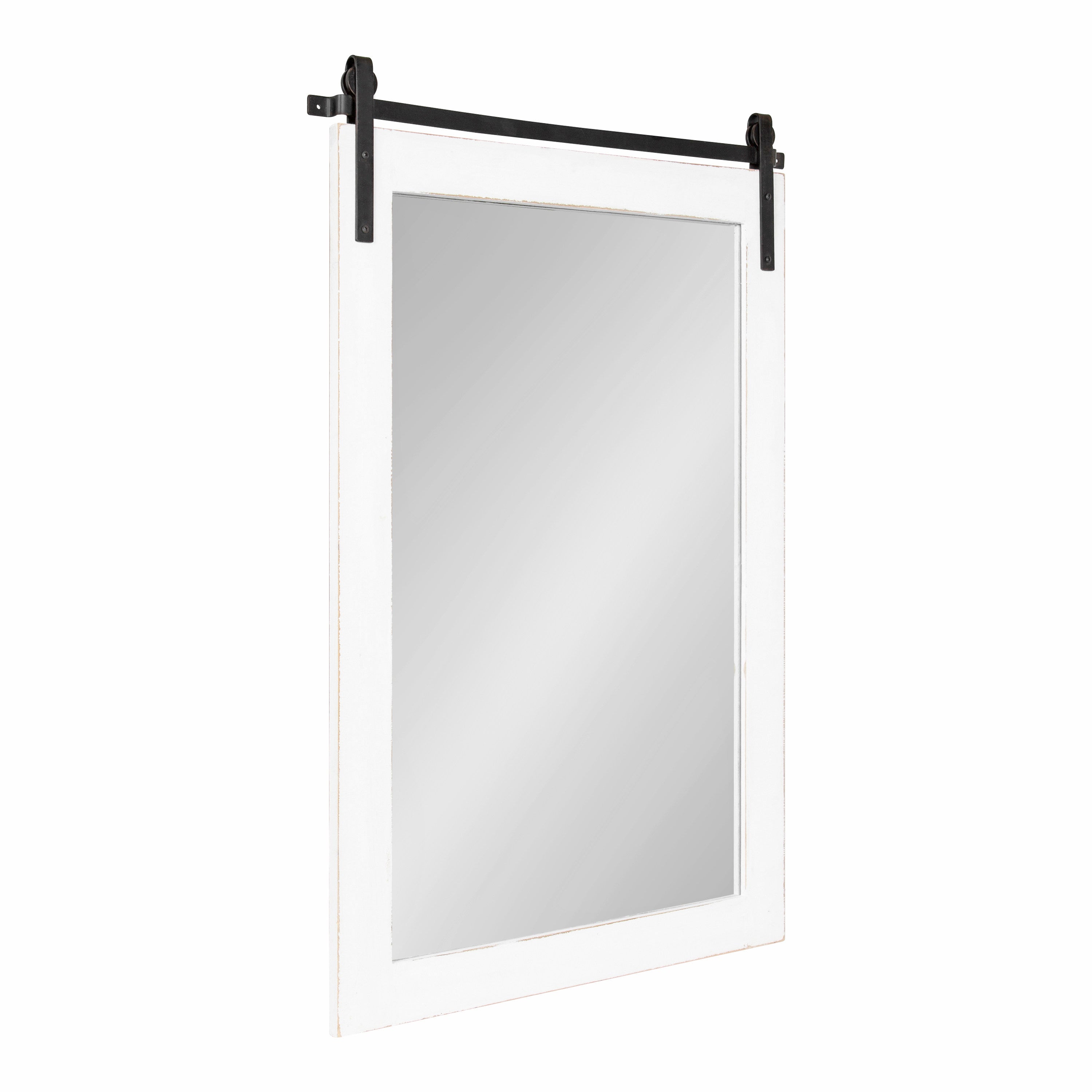 Rectangle Mirror White 24x38 1
