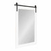 Rectangle Mirror White 24x38 1