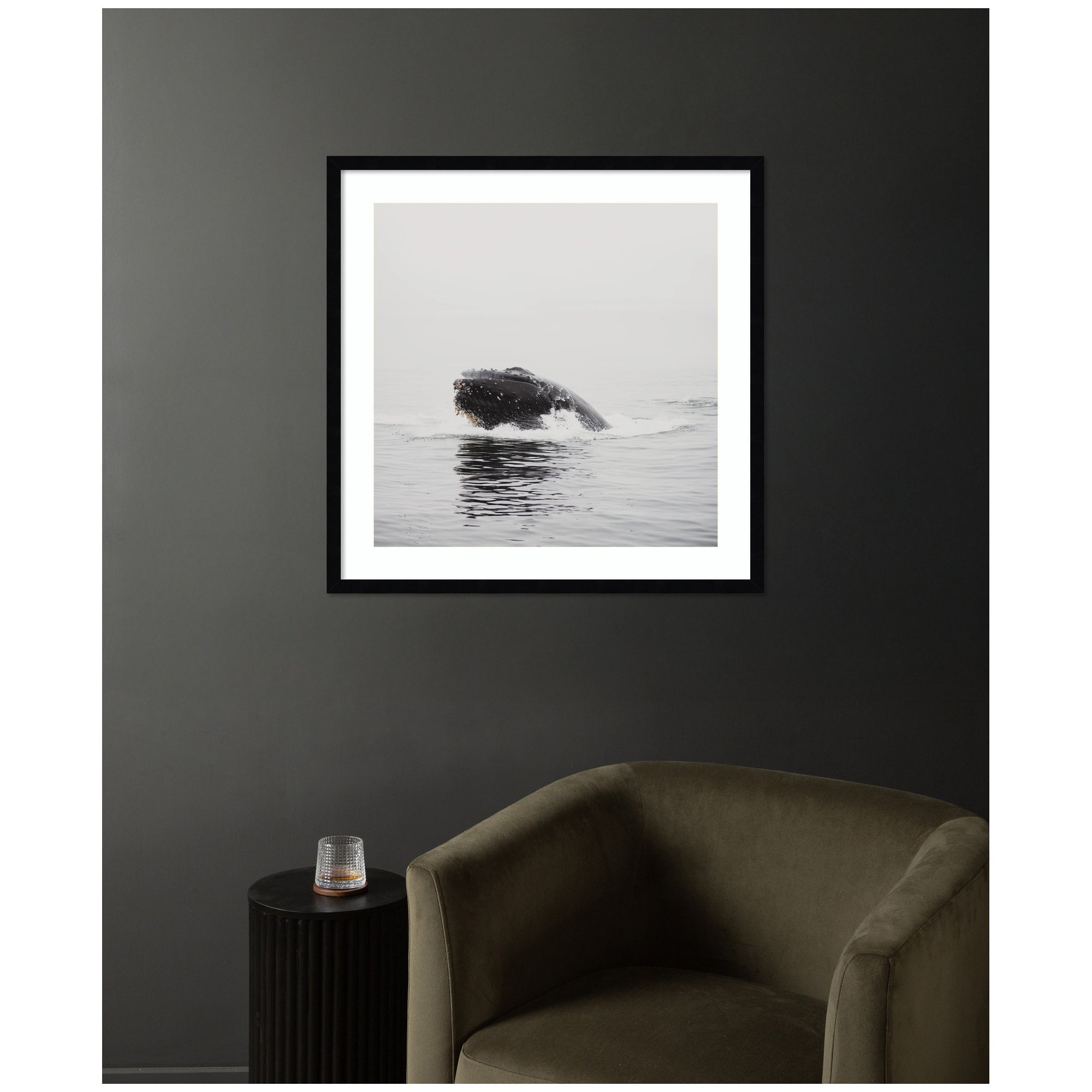 Framed Art Svelte Noir Black 25x25 7