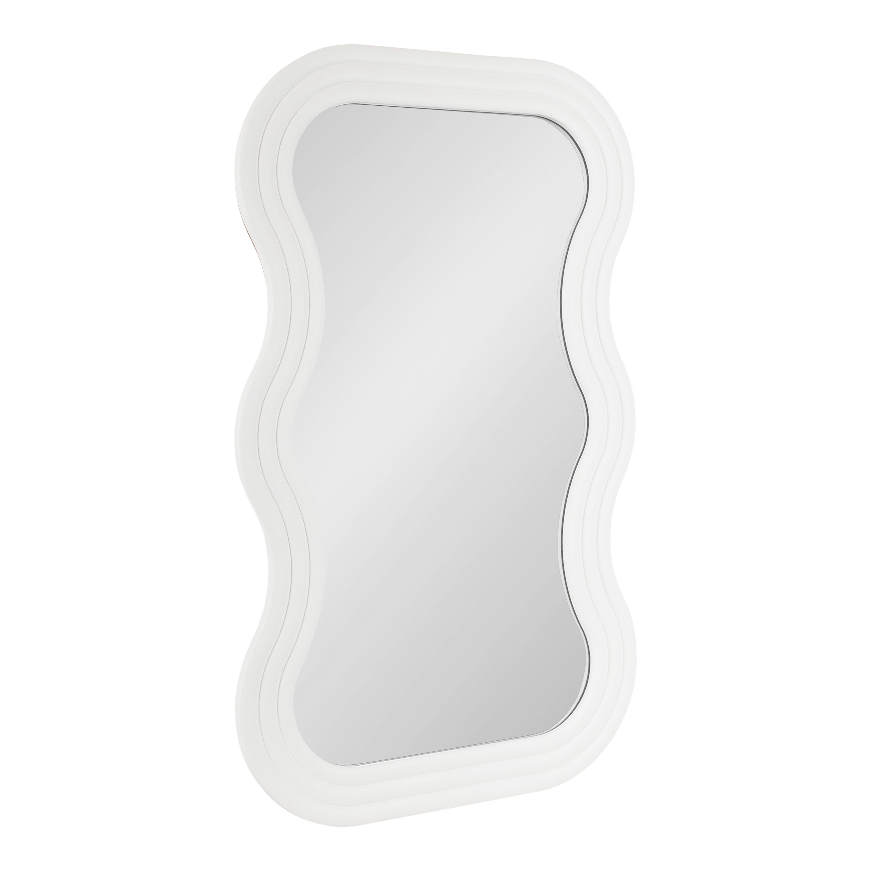 Scallop Mirror White 24x40 1