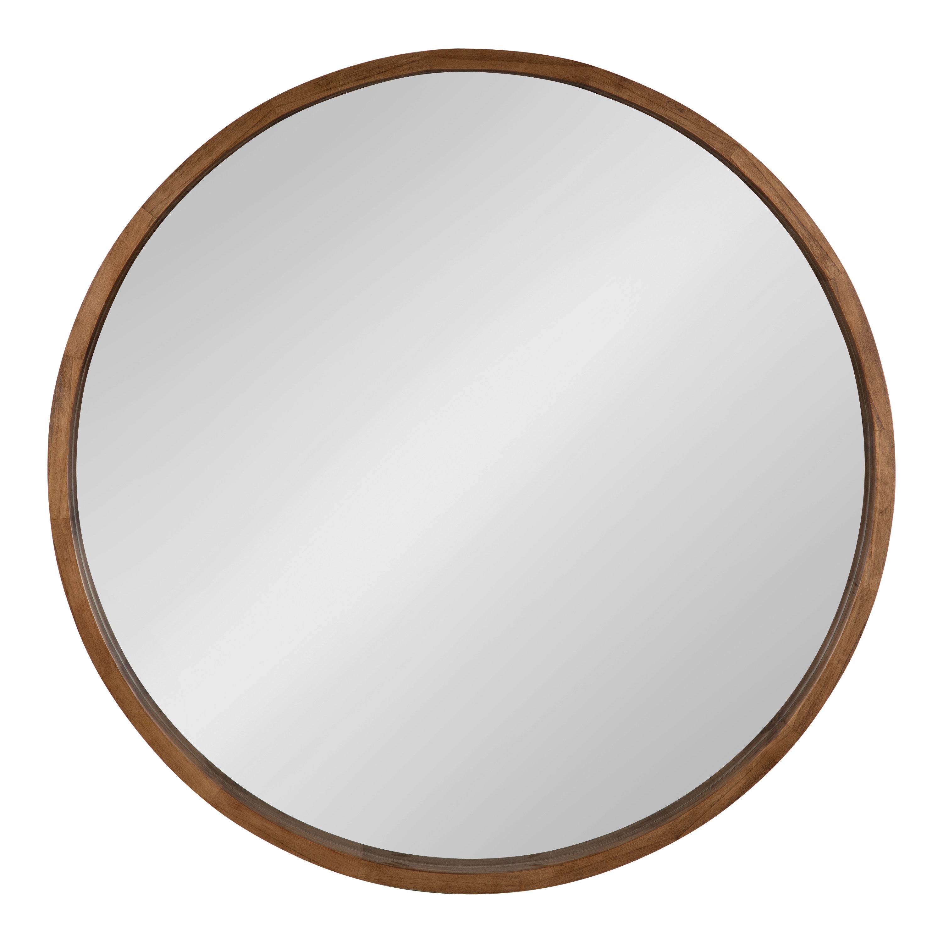 Round Mirror Rustic Brown 36" Diameter 2