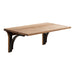 Wall Mounted Desk Rustic Brown Black 30x12x16 1
