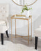 Side Table Gold 18x12x26 6