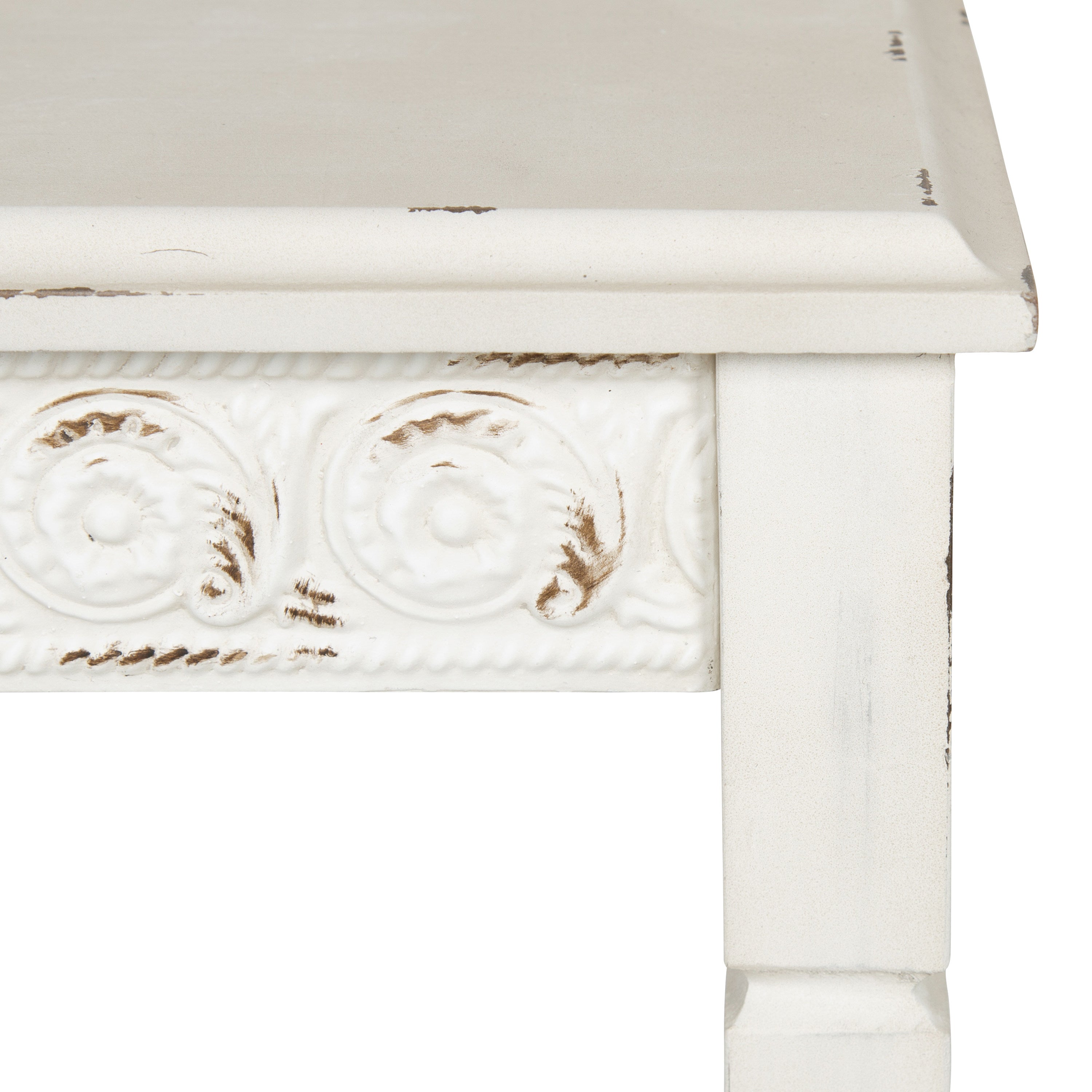 Idabelle Wood Square Accent Table