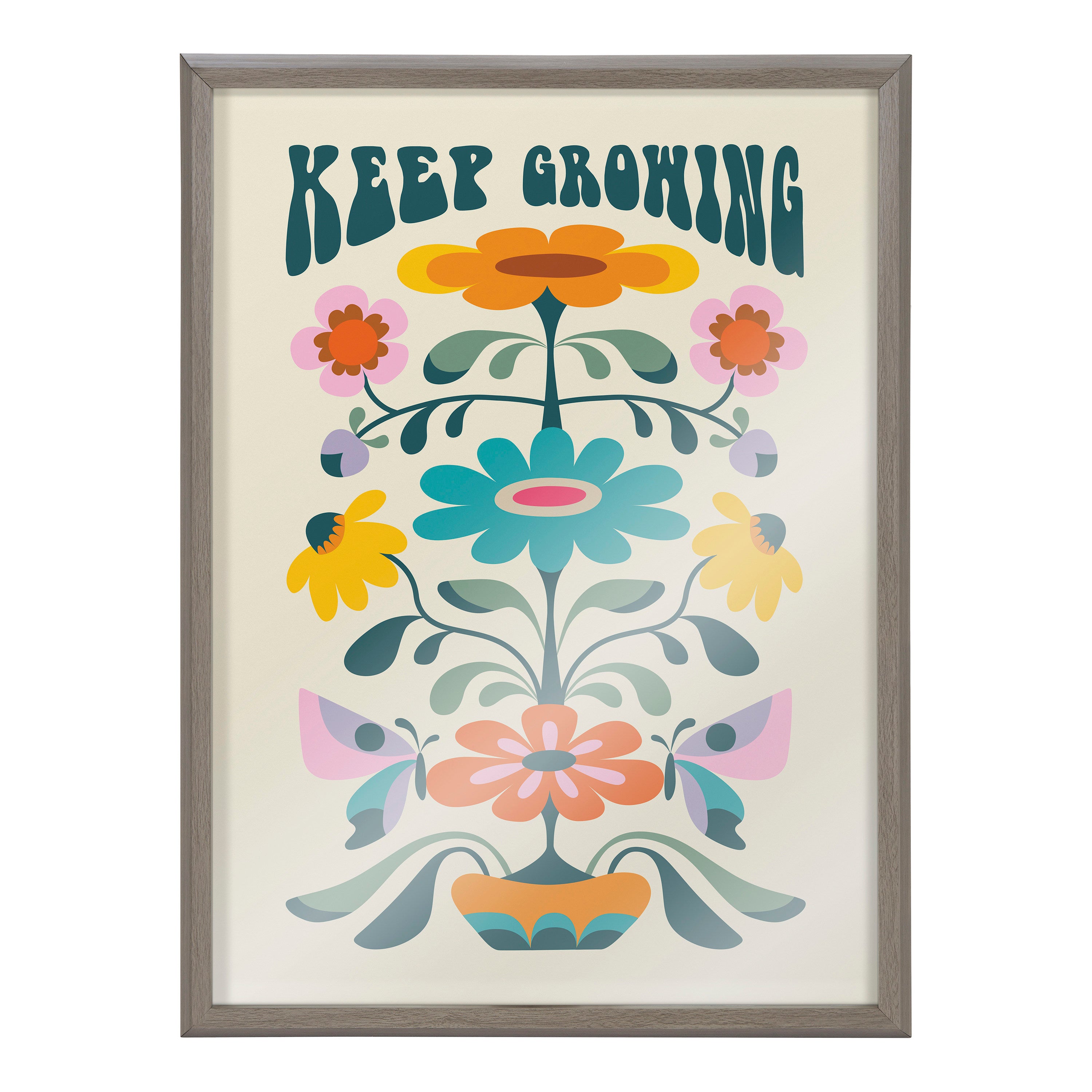 Blake Keep Growing Framed Printed Glass by Rachel Lee of My Dream Wall