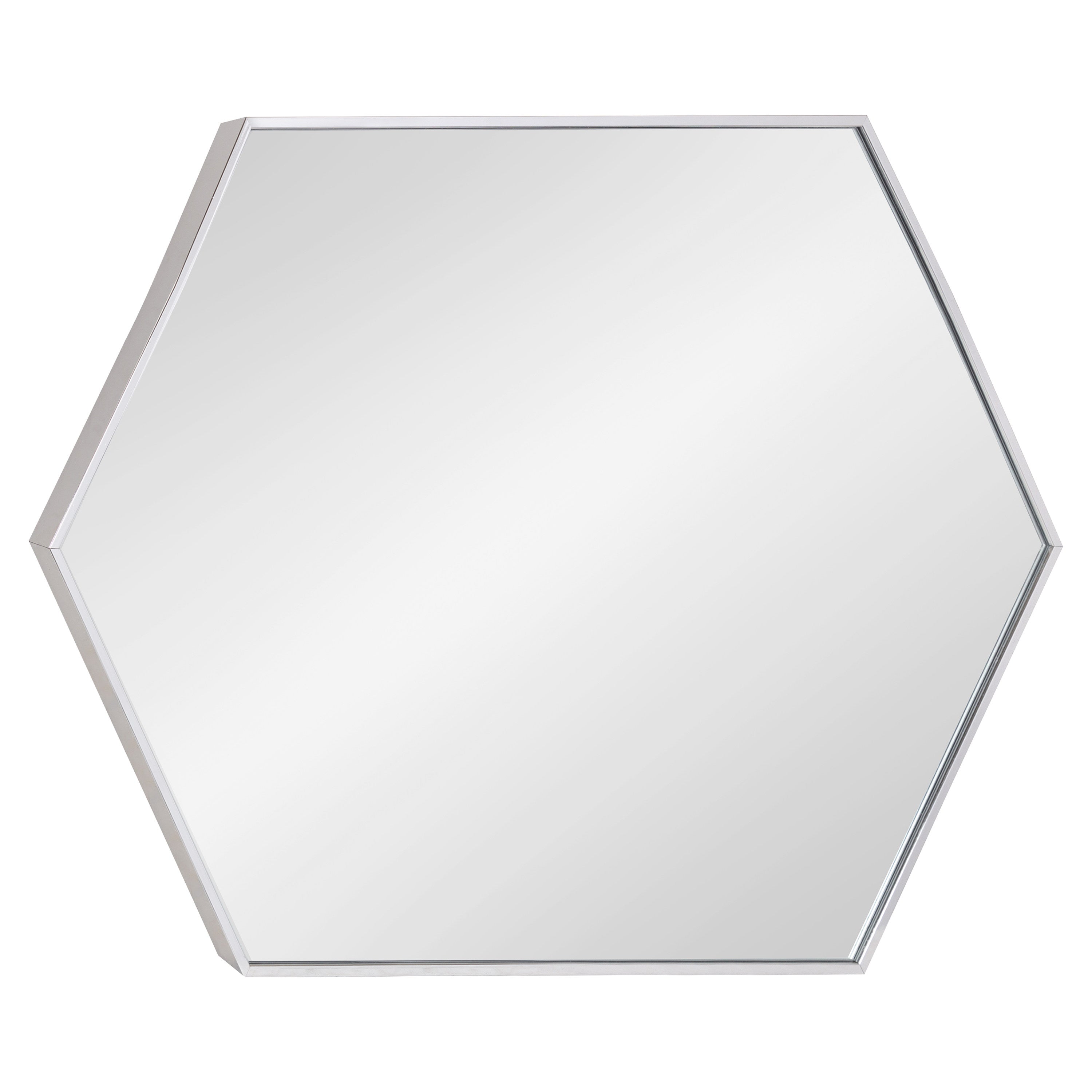 Hexagon Mirror Silver 24x36 1
