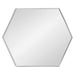 Hexagon Mirror Silver 24x36 1