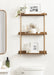 Accent Shelf Gold 20x7x30 8