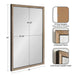 Rectangle Mirror Gold 24x36 2