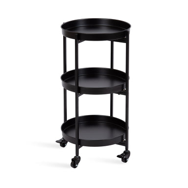 Bar Cart Black 14x14x28 1
