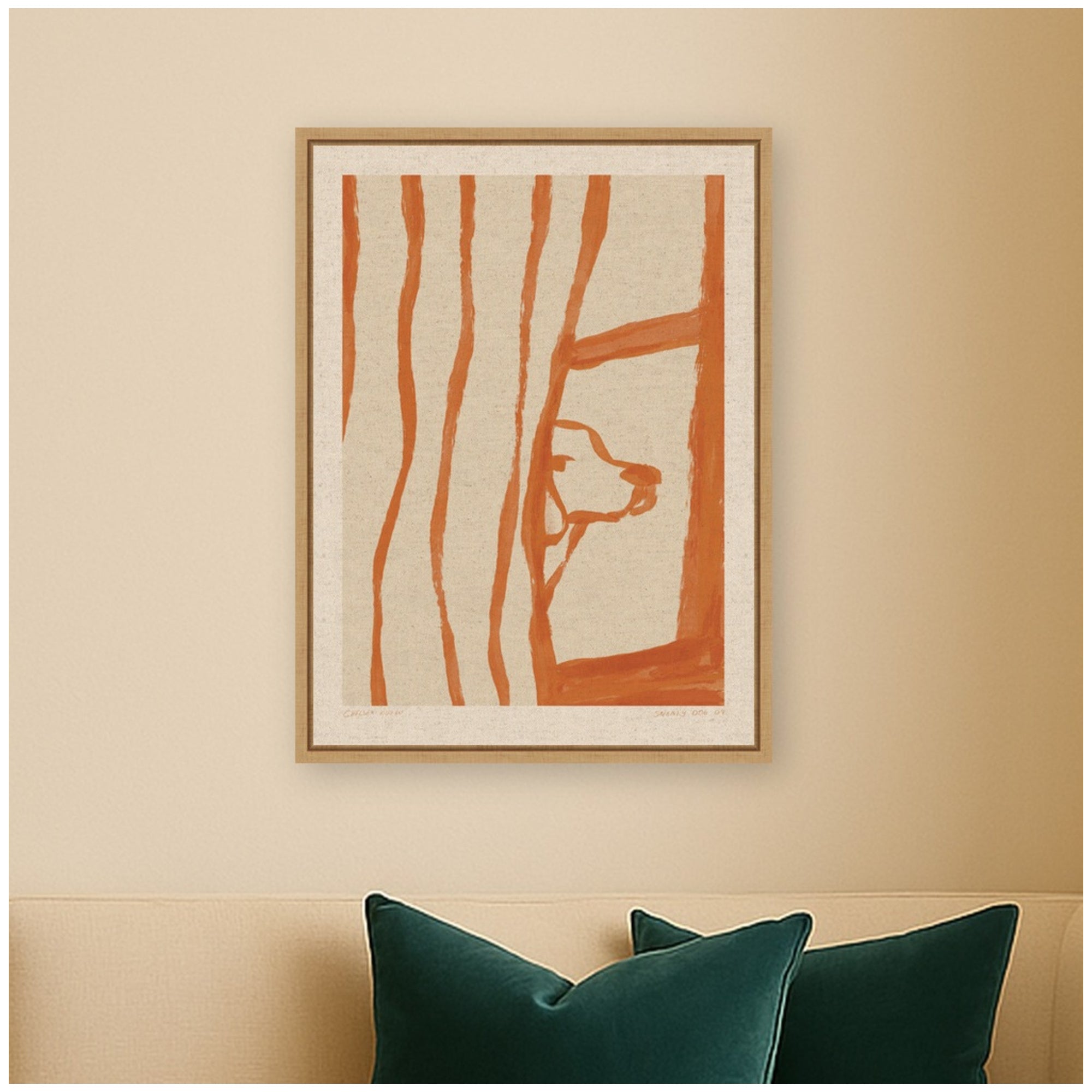 Framed Canvas 18x24 Sylvie Natural 5