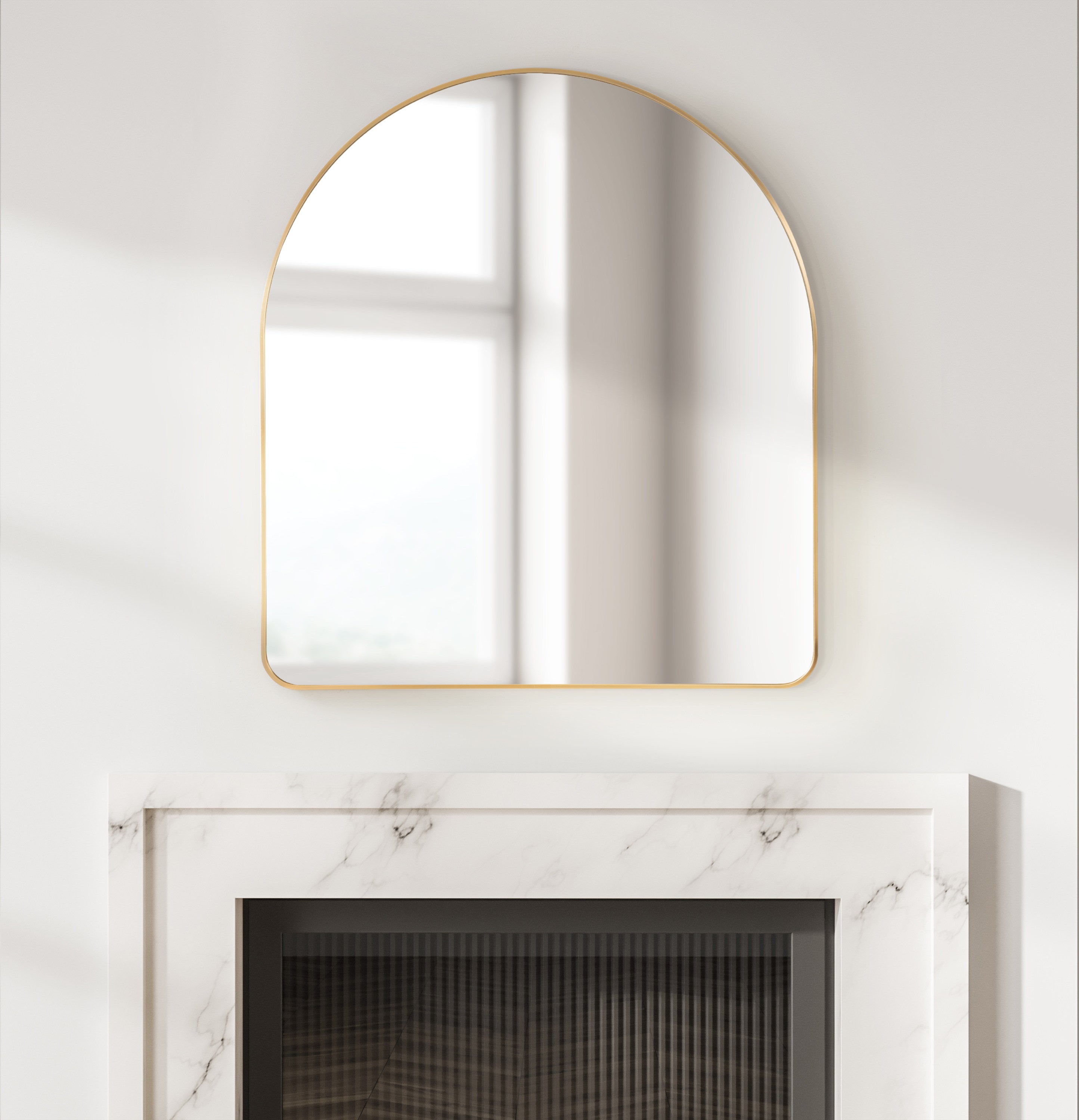 Arch Mirror Gold 32x36 7