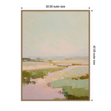 Framed Canvas 32x42 Sylvie Dark Gold 2